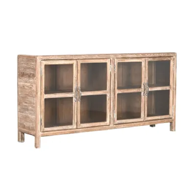 Mobile soggiorno modello Credenza cristallo 4a di Outlet etnico a prezzo Outlet