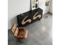 Madia Credenza etnica onde 180 di Outlet etnico in stile design scontata -32%
