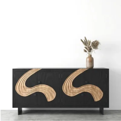 Madia Credenza etnica onde 180 di Outlet etnico in stile design scontata -32%