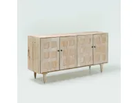 Madia di Outlet etnico in legno Credenza frassino legno 160 a prezzo Outlet