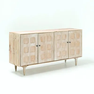 Madia di Outlet etnico in legno Credenza frassino legno 160 a prezzo Outlet