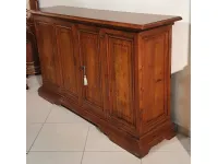 Madia Credenza in noce massello di Artigianale in stile classico scontata -53%