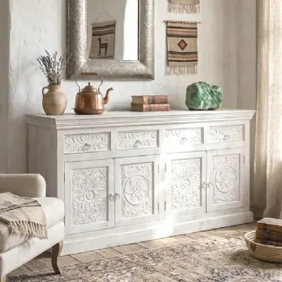 Madia Credenza mango decapata 175 di Outlet etnico a prezzi convenienti