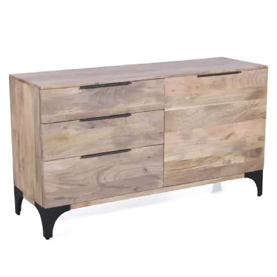 Madia Credenza mango dino 1a+3css di Outlet etnico in offerta