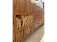 Madia Credenza teak rattan 160 di Outlet etnico a prezzi convenienti