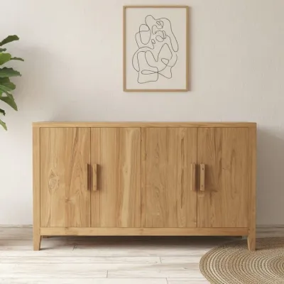 Madia Credenza teak ric 4a di Outlet etnico in stile design scontata -32%
