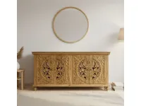 Madia modello Credenza teak ric intagliata 180 di Outlet etnico a PREZZI OUTLET