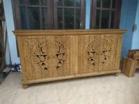 Madia modello Credenza teak ric intagliata 180 di Outlet etnico a PREZZI OUTLET