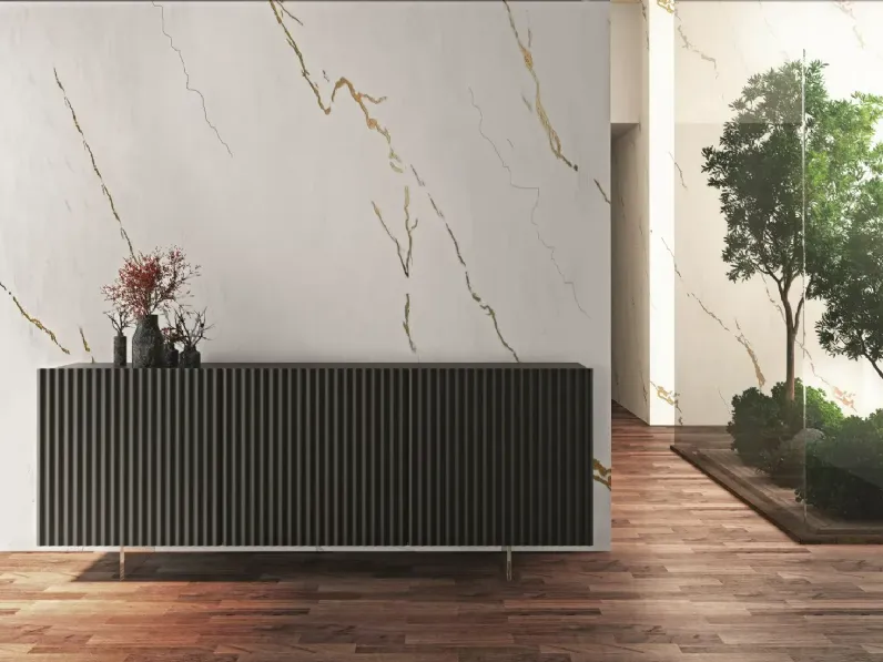 Madia di Fratelli mirandola in legno Wave a prezzo Outlet