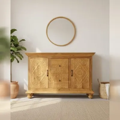 Madia modello Credenza teak 2a-2css di Outlet etnico a PREZZI OUTLET