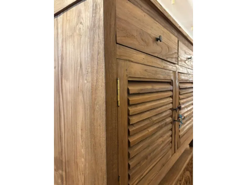 Madia Credenza teak riciclato 2a-2css di Outlet etnico a prezzi convenienti