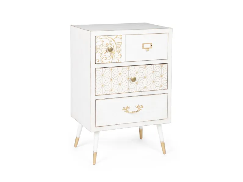 Madia in stile design Cassettiera 4c marigold di Bizzotto in Offerta Outlet