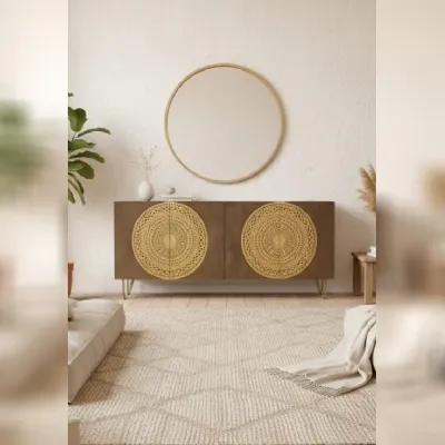 Mobile soggiorno modello Credenza etnica sole 176 di Outlet etnico a prezzo scontato