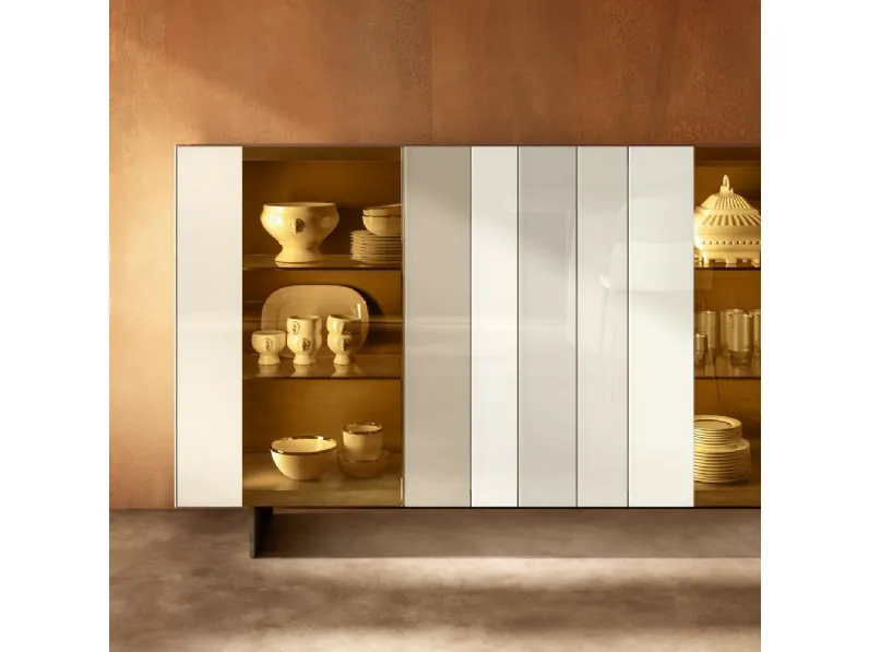 Madia in stile design Madia 1382 di Lago a prezzo scontato