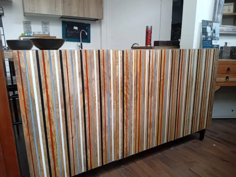 Madia modello Credenza line nordic 3 ante  di Nuovi mondi collection a prezzo scontato
