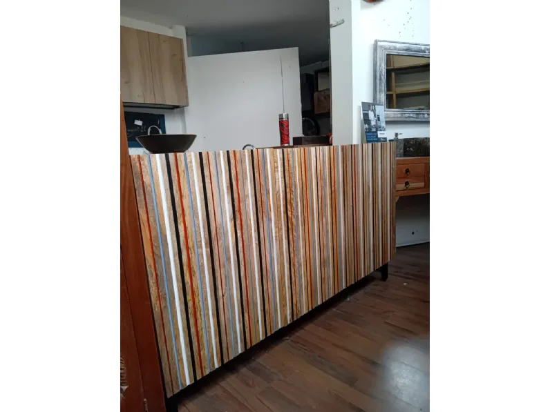 Madia modello Credenza line nordic 3 ante  di Nuovi mondi collection a prezzo scontato