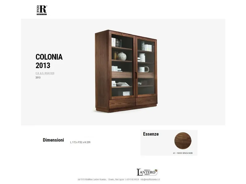 Madia in stile moderno Madia colonia riva1920 di Riva 1920 in Offerta Outlet