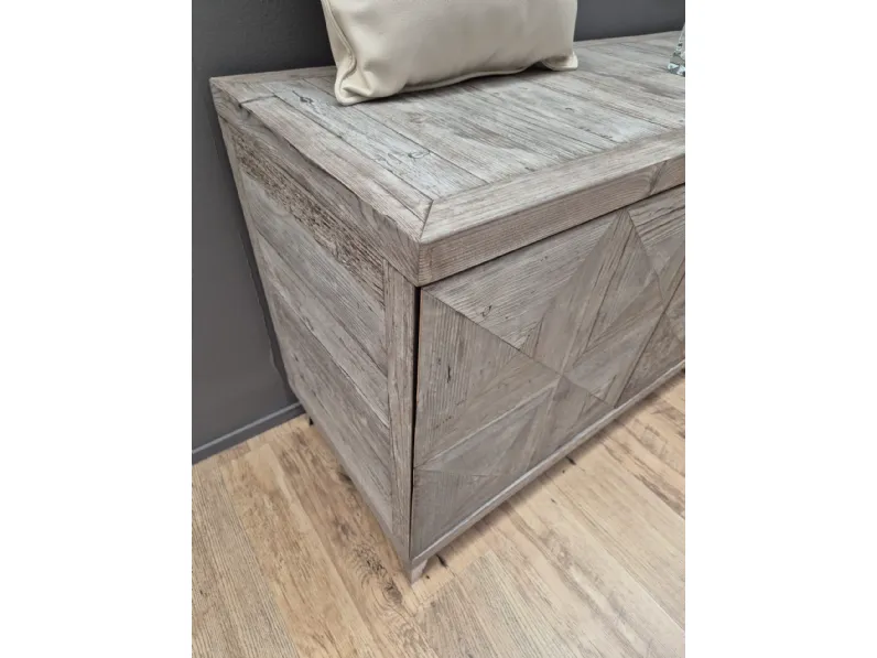 Madia in stile classico Legno vecchio di Dialma brown in Offerta Outlet