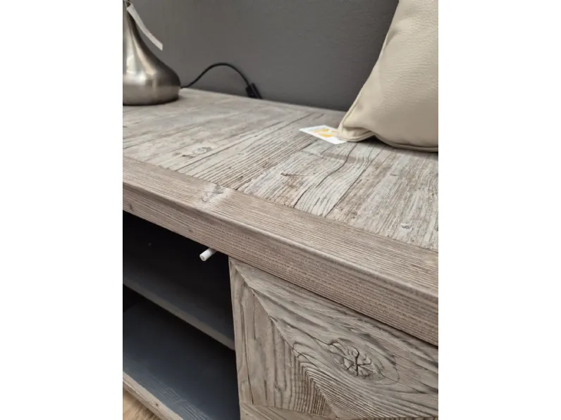 Madia in stile classico Legno vecchio di Dialma brown in Offerta Outlet