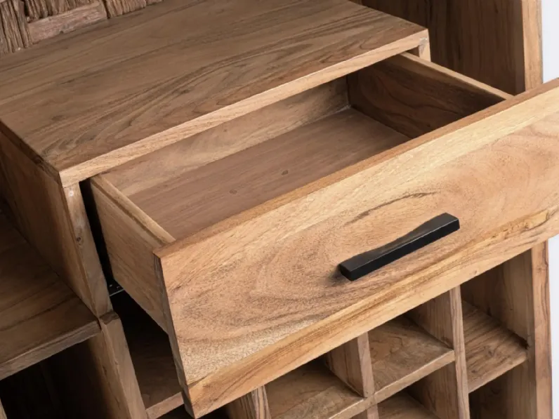 Madia Mobile bar 1c mangal in stile moderno di Bizzotto in Offerta Outlet