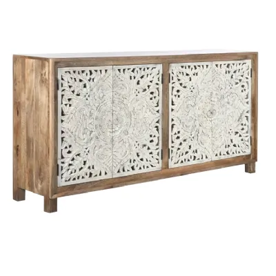 Madia Credenza mango decapata naturale 180 di Outlet etnico in stile design scontata -33%