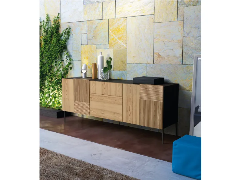 Madia art 1446 stripes di Mobilificio bellutti in stile moderno scontata -41%