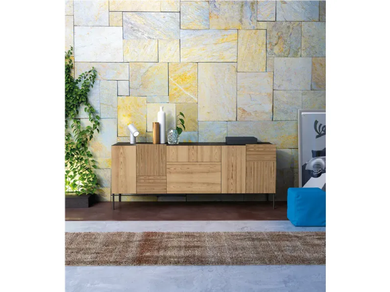 Madia art 1446 stripes di Mobilificio bellutti in stile moderno scontata -41%