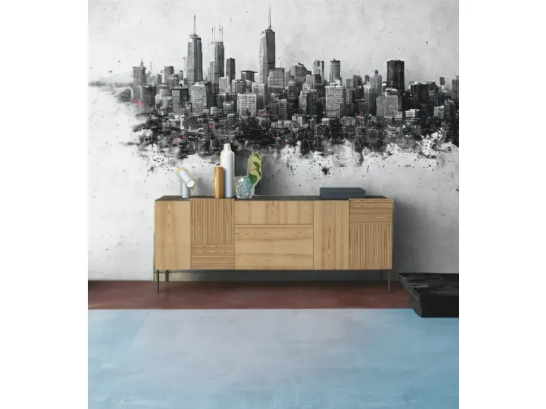 Madia art 1446 stripes di Mobilificio bellutti in stile moderno scontata -41%