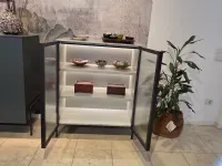 Madia in stile design Madia belt vetro cannettato illuminata  di Novamobili a prezzo scontato