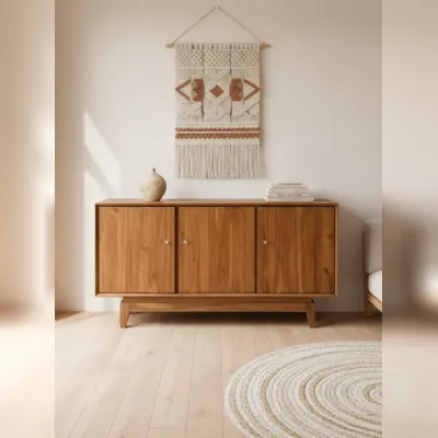 Madia credenza teak 150 in stile design di Outlet etnico in Offerta Outlet
