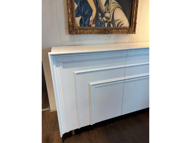 Madia modello Madia gessolina l180 laccata bianco di Minotti italia a prezzo Outlet