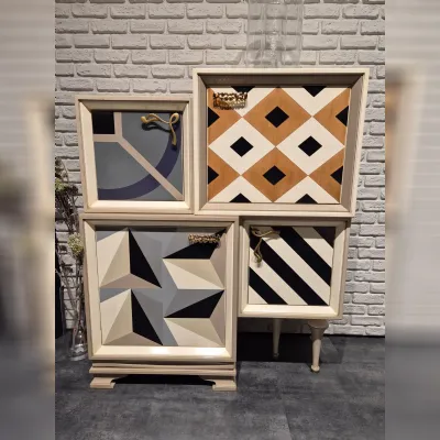 Madia in stile design Sa madia dinastia lola glamour di Collezione esclusiva in Offerta Outlet