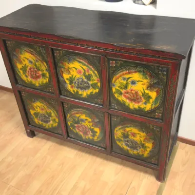 Madia Mondo etnico mobile con decori in stile design di Castagnetti in Offerta Outlet