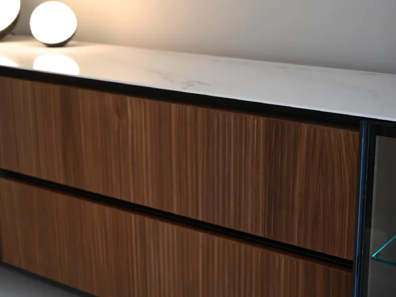 Madia in stile moderno Stripe di Novamobili in Offerta Outlet