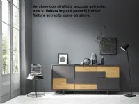 Madia Vogue antracite in stile design di Mobilia web in Offerta Outlet