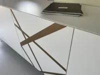 Mobile soggiorno modello Bassorilievo 35 bronzo graffiato di Voltan a PREZZI OUTLET