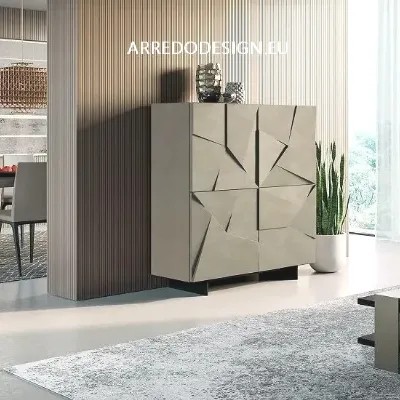 Madia in stile design Concrete di Dall'agnese a prezzo scontato