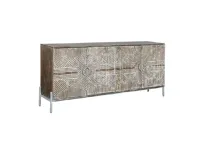 Madia Credenza mango 180 decapata in stile design di Outlet etnico in Offerta Outlet