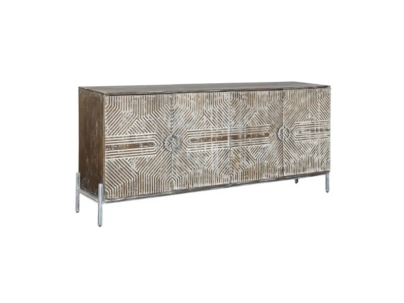 Madia Credenza mango 180 decapata in stile design di Outlet etnico in Offerta Outlet