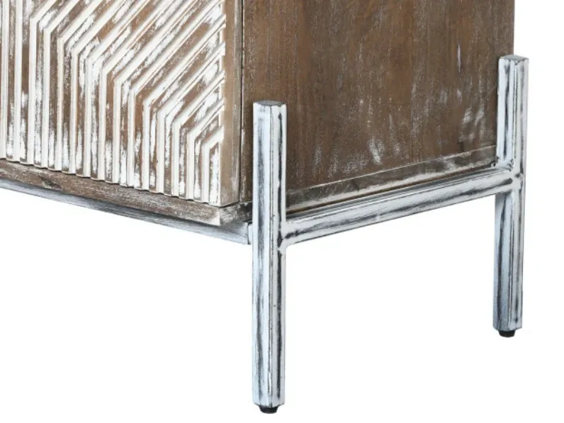 Madia Credenza mango 180 decapata in stile design di Outlet etnico in Offerta Outlet