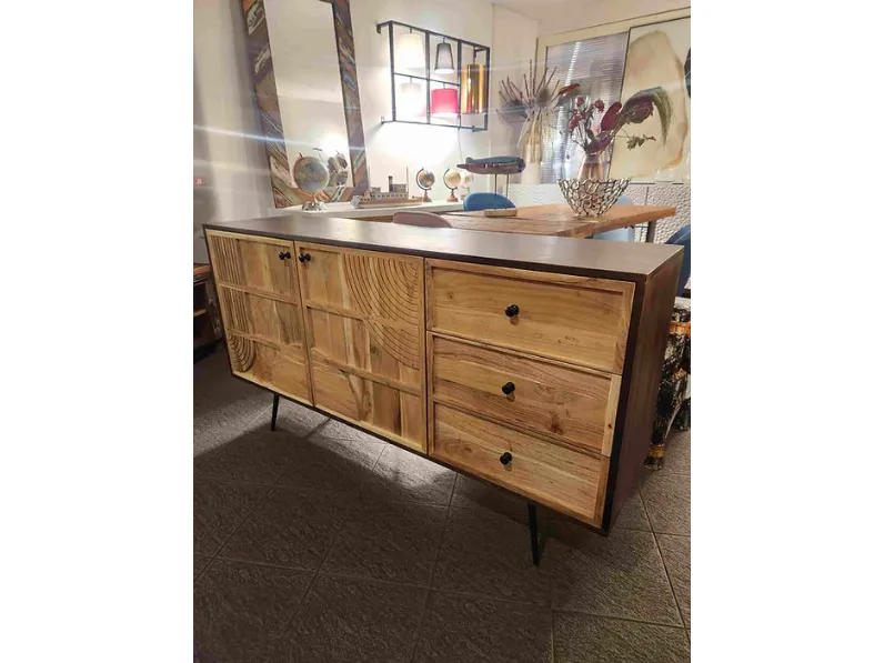 Madia Credenza vintage 150 di Outlet etnico con forte sconto