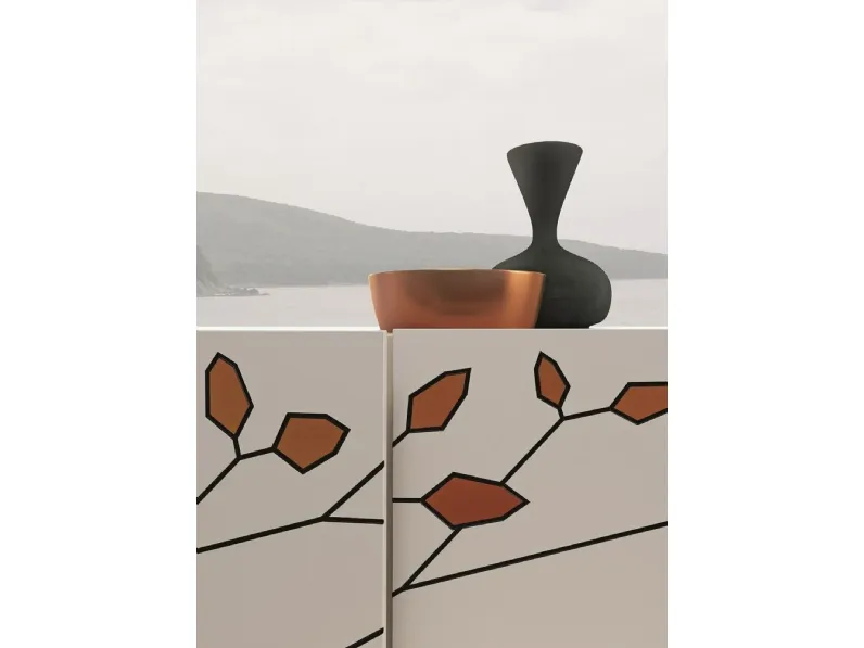 Madia in stile design Folium di Fratelli mirandola a prezzo Outlet