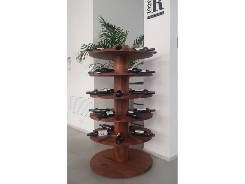 Mensola modello Wineround in stile design di Riva 1920 con forte sconto