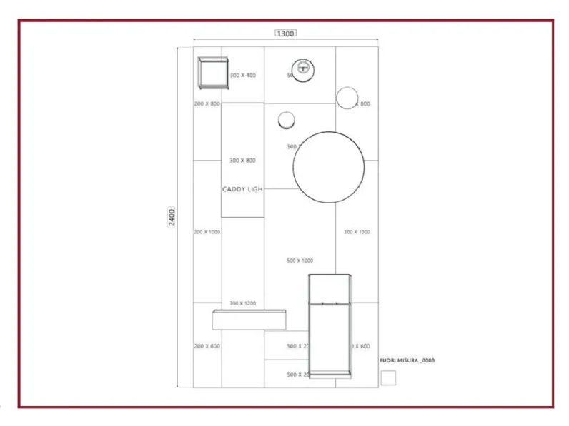 Mobile per un ingresso design modello Magnetika di Ronda design a prezzo Outlet