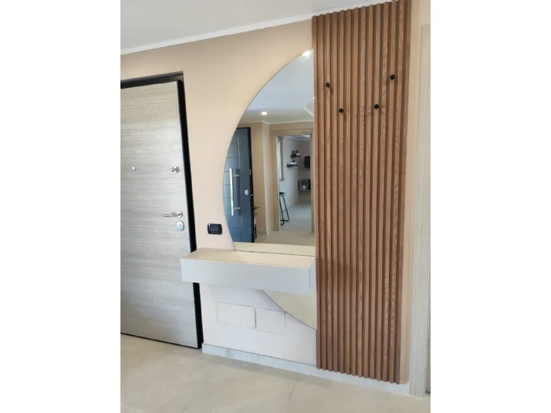 Mobile ingresso modello Ingresso doghettaato con specchio  di Collezione esclusiva in OFFERTA OUTLET
