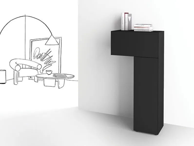 Mobile ingresso moderno A terra Formosa inchinata  di Minotti italia scontato  approfittane ora!