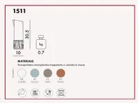 Oggettistica moderna modello Caraffa trama in offerta Outlet