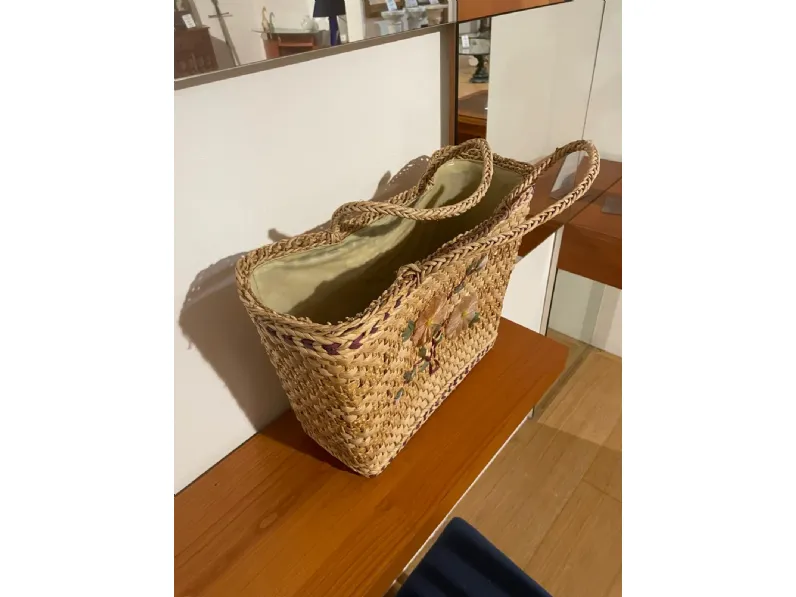 Oggettistica Borsa in vimini di Artigianale scontata - 50%