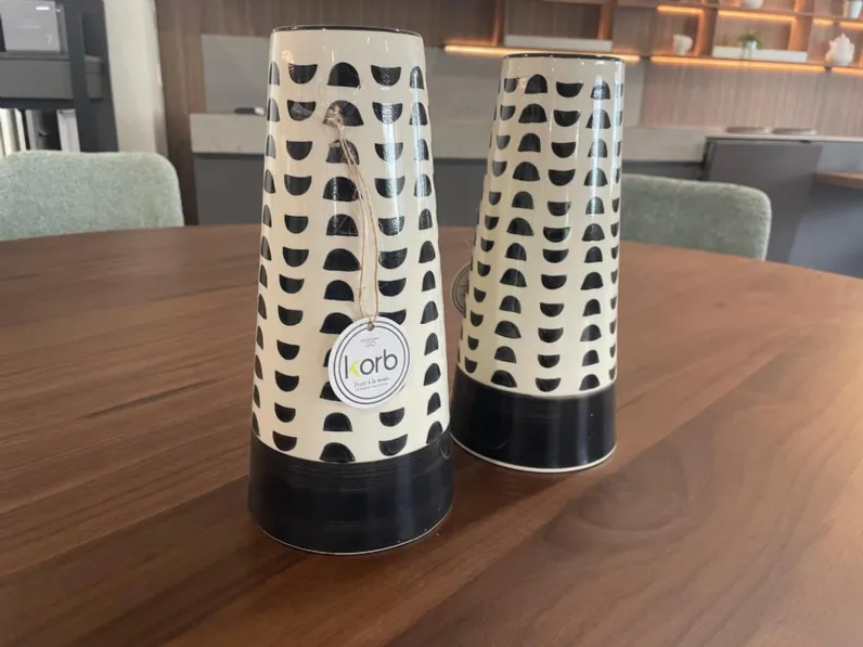 Oggettistica Coppia vasi in ceramica Akanto con uno SCONTO IMPERDIBILE 