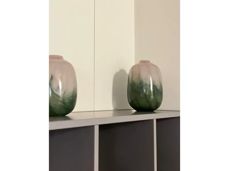 Oggettistica Artigianale Vaso sfumato in vetro grande in OFFERTA OUTLET!